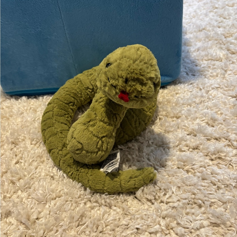 Jellycat Olive Green Plush Snake